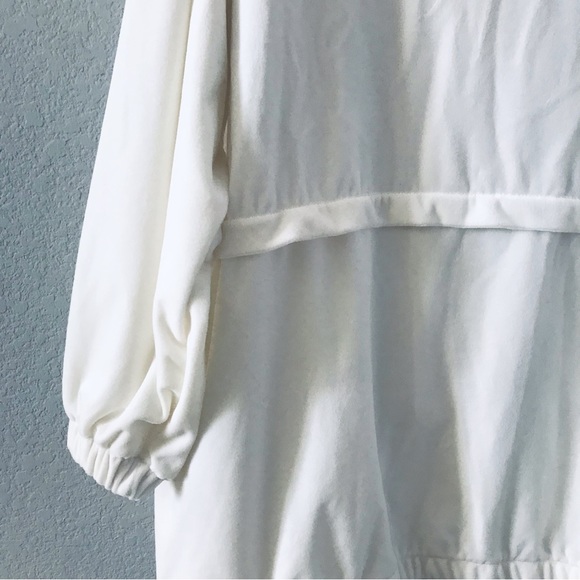 Winter White Long Velour Parka - Picture 4 of 13